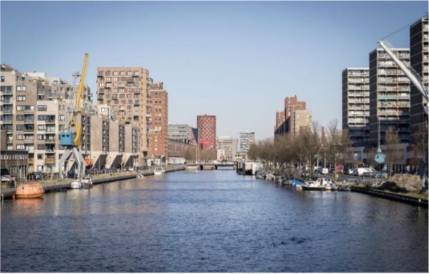 Project Middenspanning Ring in Laakhaven TSB werk in uitvoering in Dordrecht
