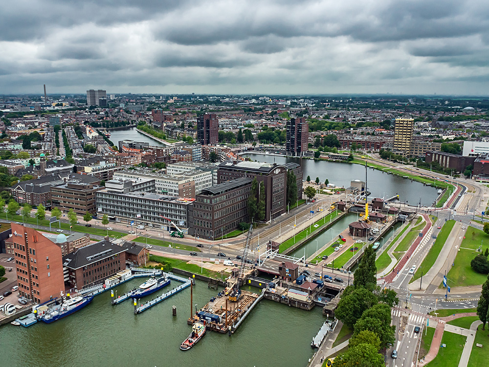 TSB werk in uitvoering in Dordrecht